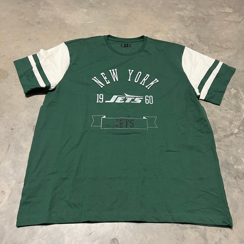 Darius Rucker Collection New York Jets T-Shirt Mens 2XL Green White DR_34155S1